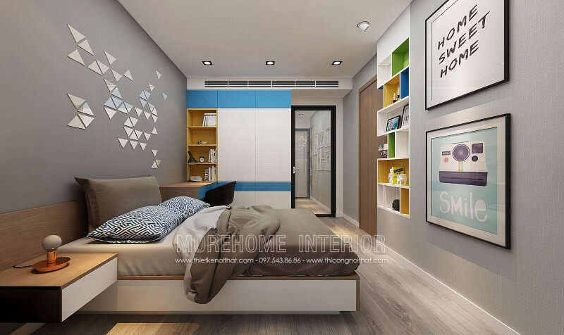 Giường ngủ chung cư gỗ công nghiệp Giường ngủ chung cư gỗ công nghiệp