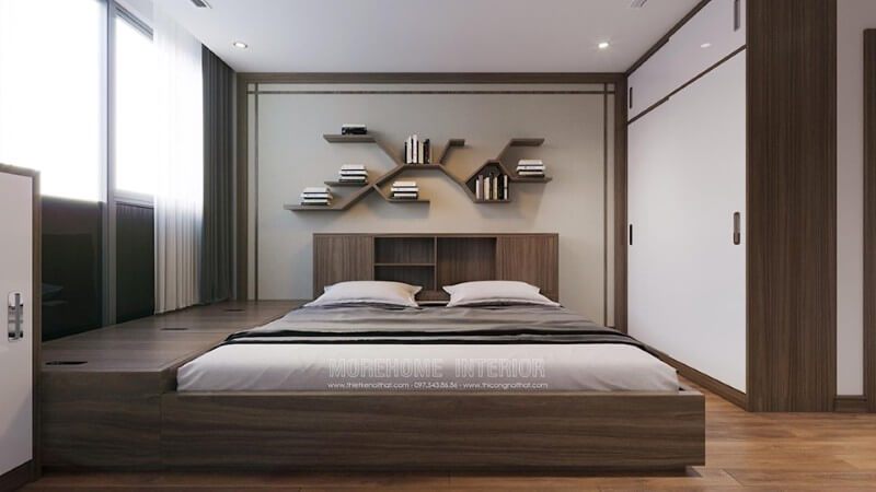 Trang trí nội thất phòng ngủ chung cư hiện đại