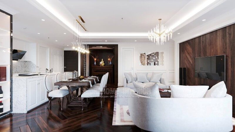 ấn tượng với mẫu bàn ghế ăn tân cổ điển