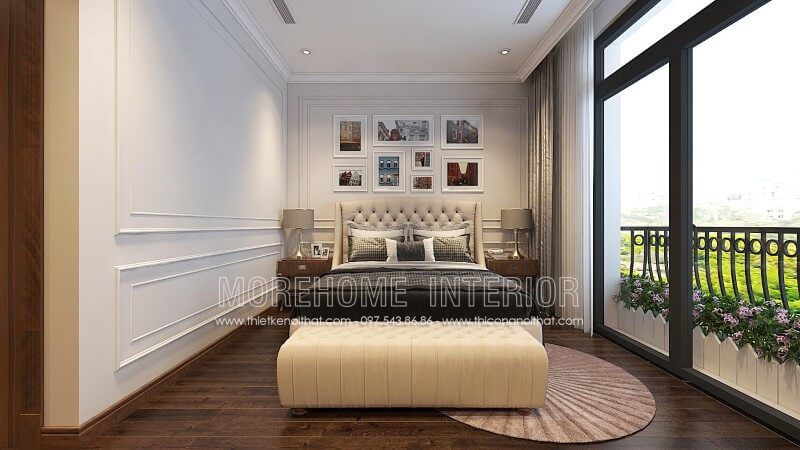 Tại Hà Nội, Morehome đã hoàn thiện một mẫu giường ngủ đẹp.